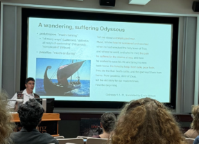 Prof. Rachel Lesser’s Lecture Compares Nolan’s Odyssey with the Original Epic Poem